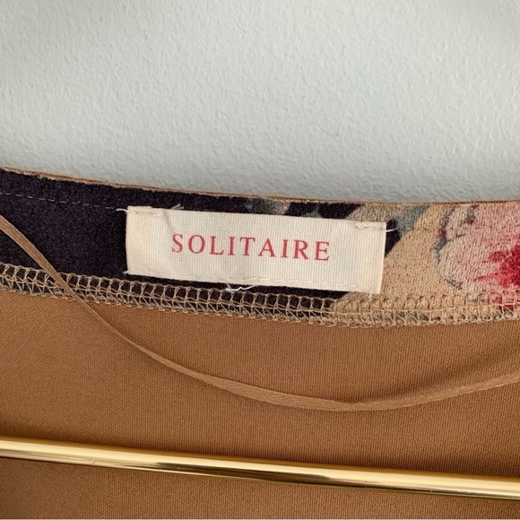 Anthropologie Solitaire Emilie floral sueded kimono open jacket size large - Picture 6 of 7